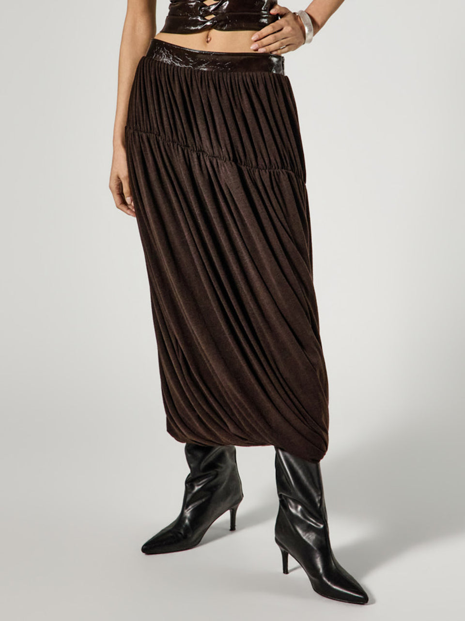 SK3170 Balloon Shirring Skirt