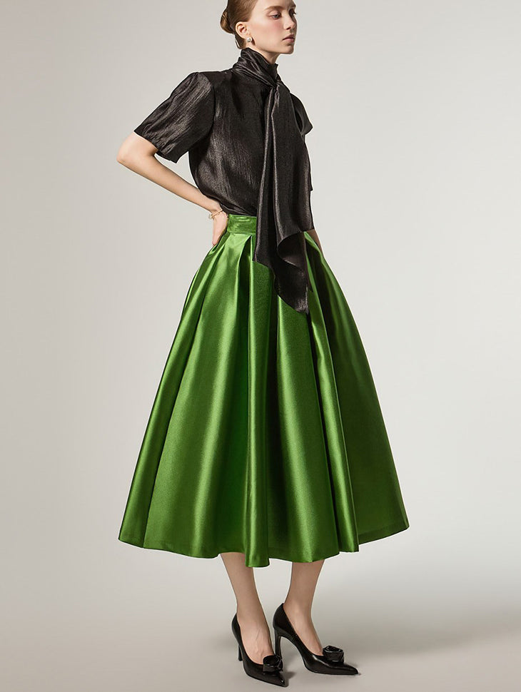 SK9288 ピンタックフレアスカート