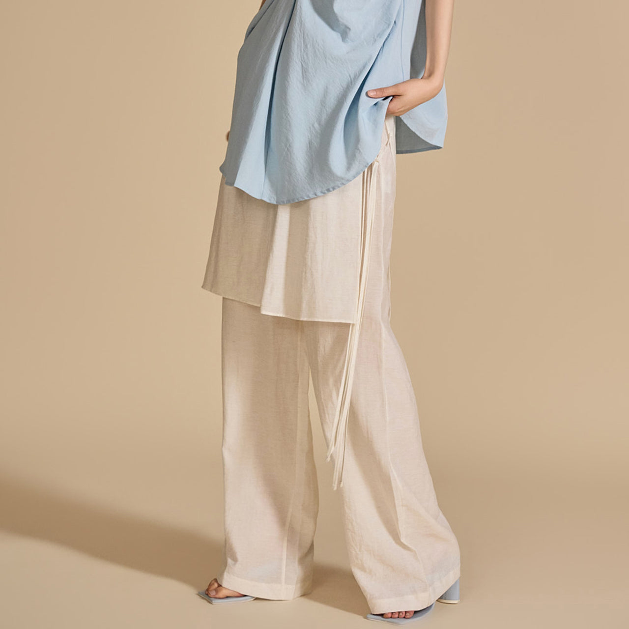 P3199 Linen Wrap Pants