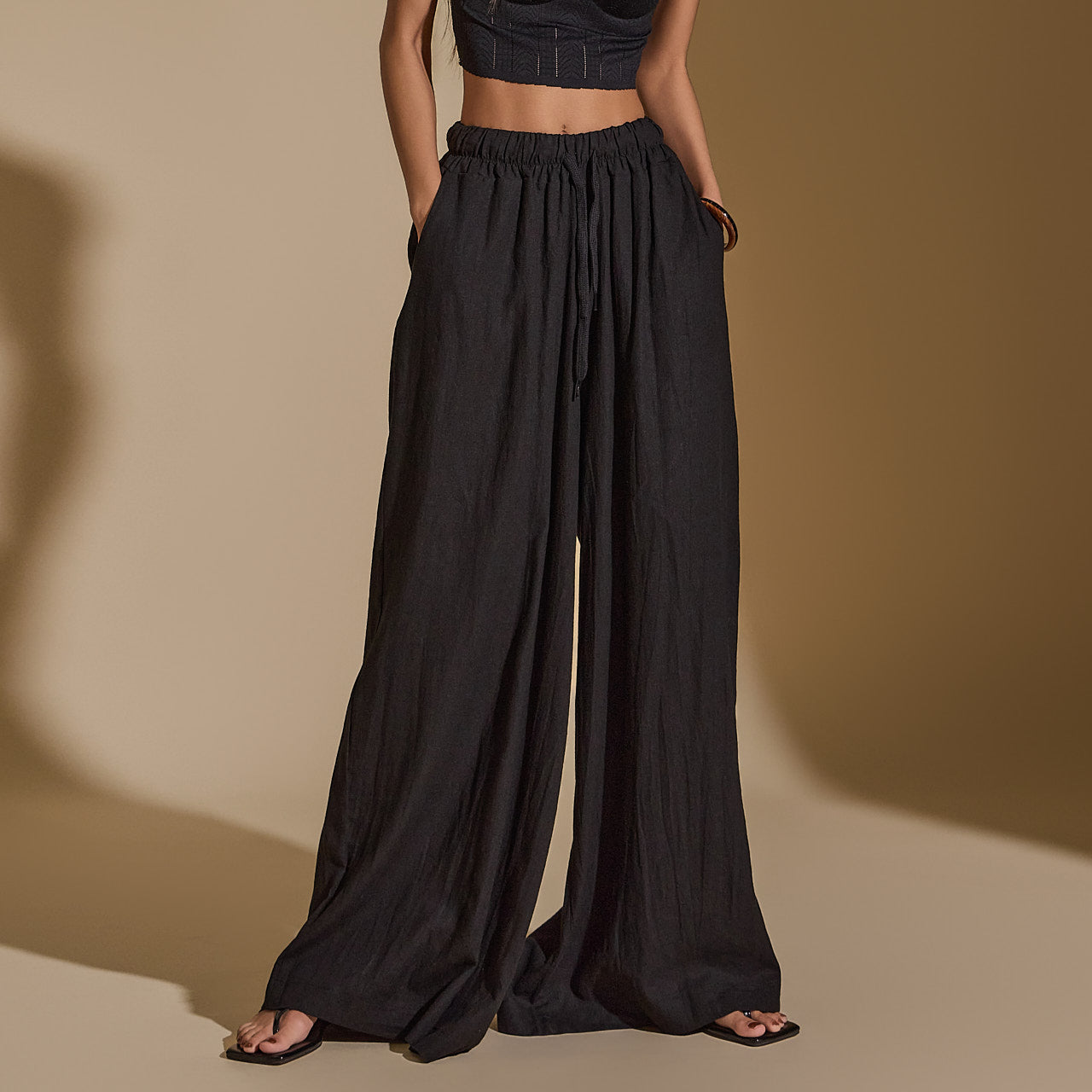 P3213 Linen Wide Pants