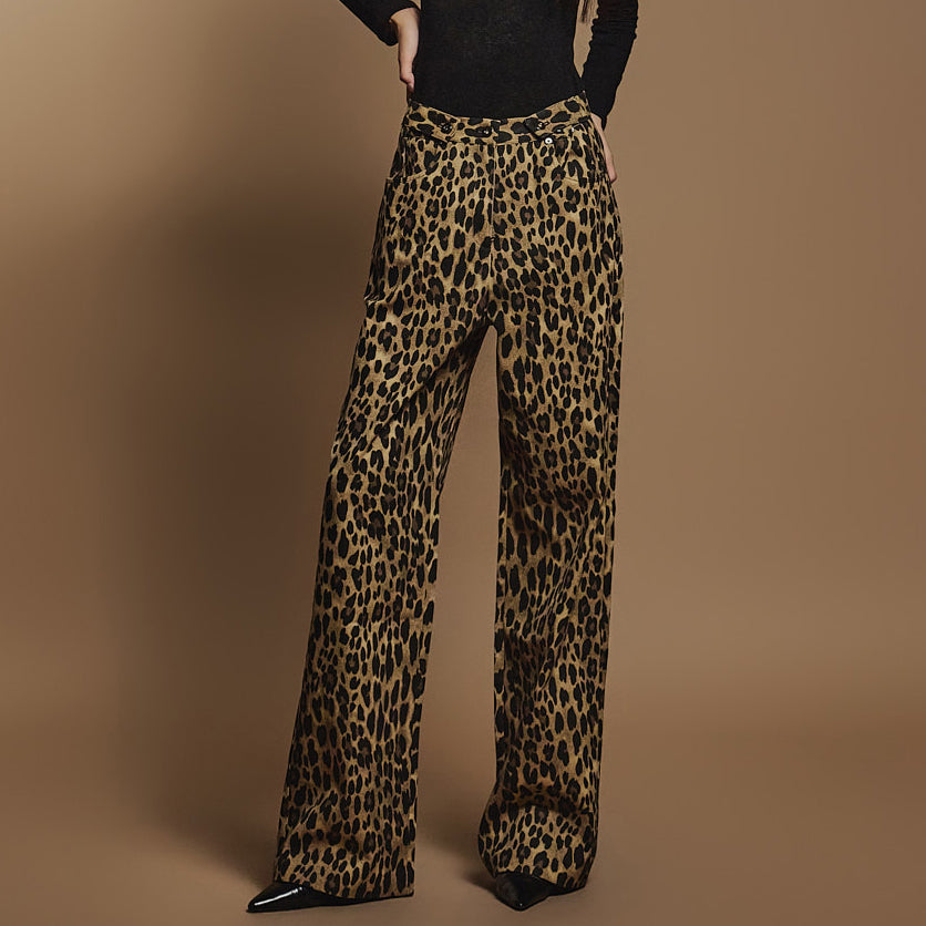 P3264 Leopard Pattern Pants