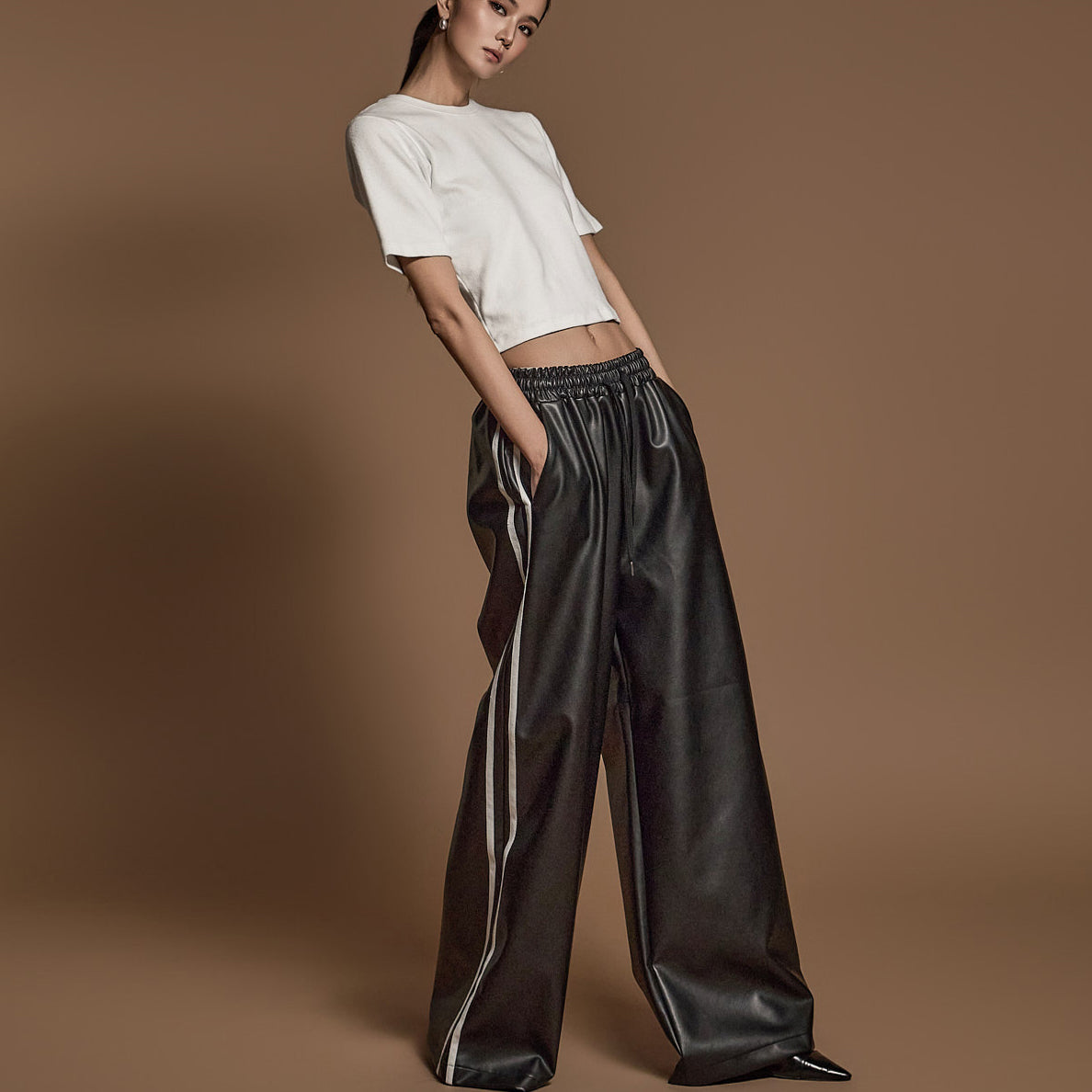 P3354 Leather Pants