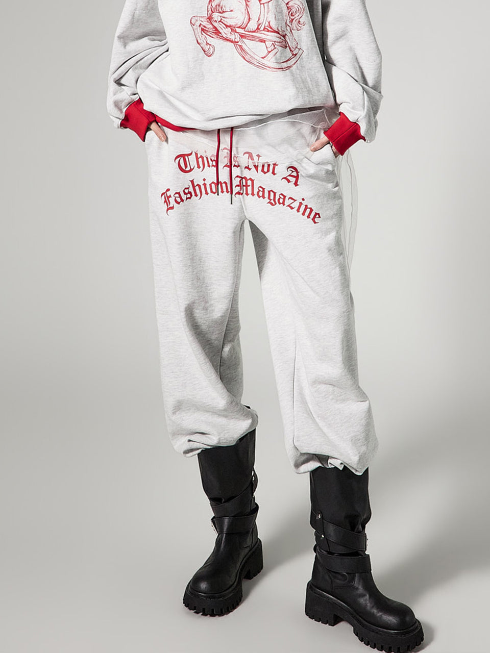 P3752 Frill Layered Sweat Pants