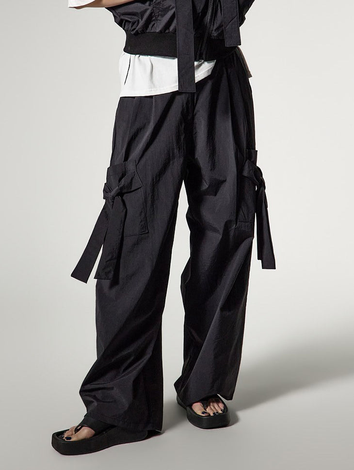 P3786 リボンワイドパンツ