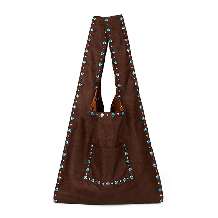 A-1623 Suede Shoulder Bag