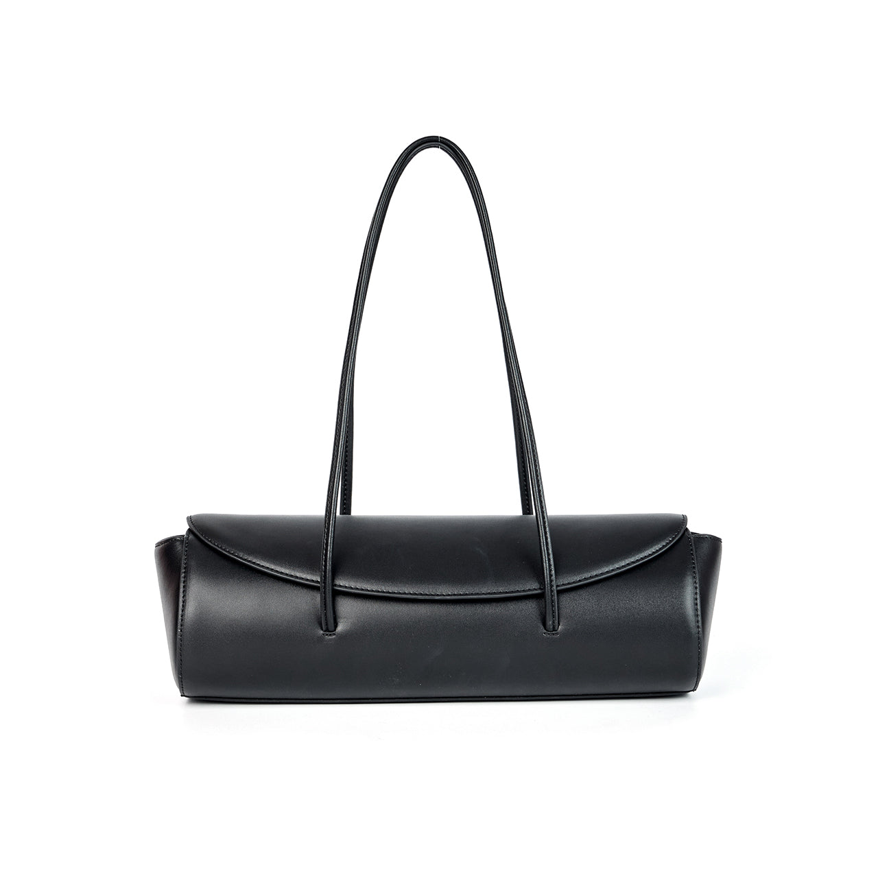 A-1627 Leather Boston Shoulder Bag