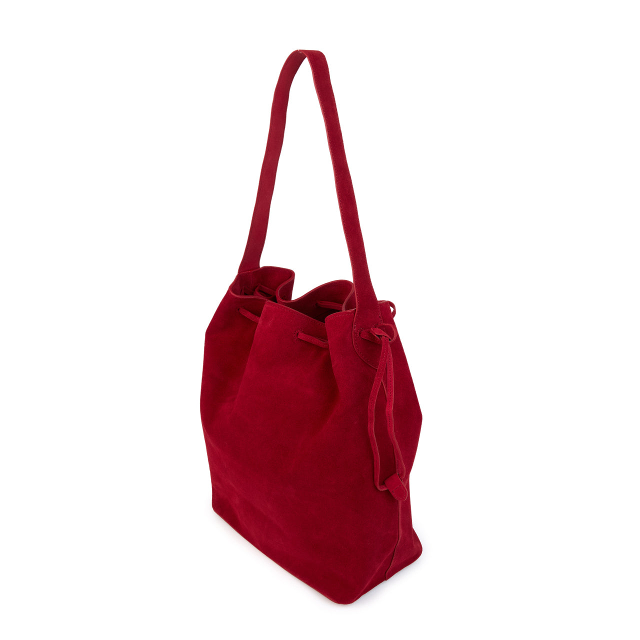 A-1653 Suede Bucket Bag