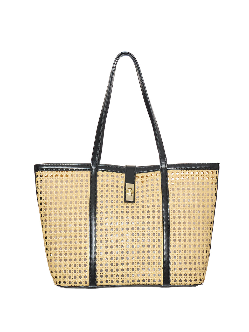 A-1848 Rattan Big Shoulder Bag