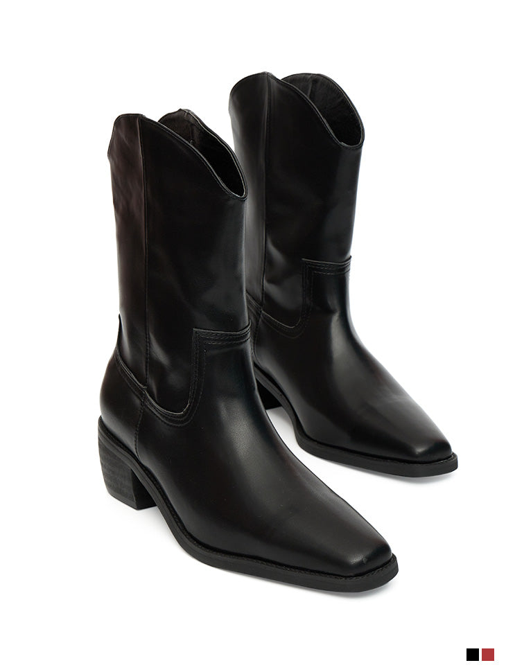 AR-2982 Western Middle Heeled Boots