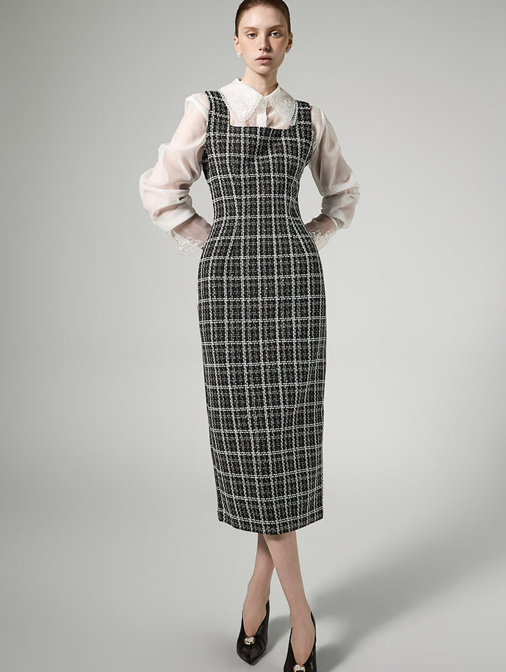 D5447 Tweed Dress
