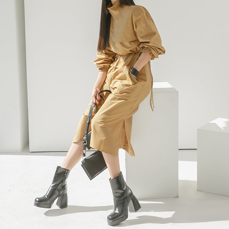 D4540 Trench with Strap Dress