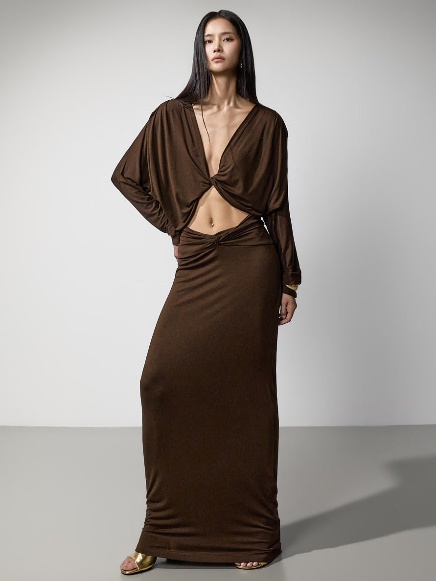 D5660 Twist Cutout Dress