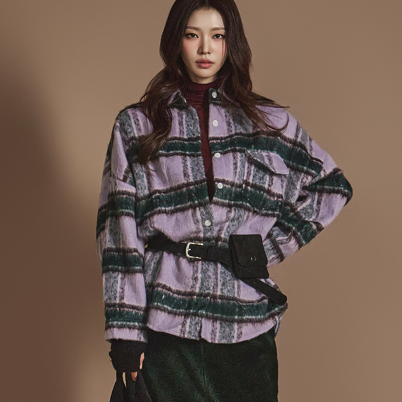 S692 Plaid Pocket Shirt