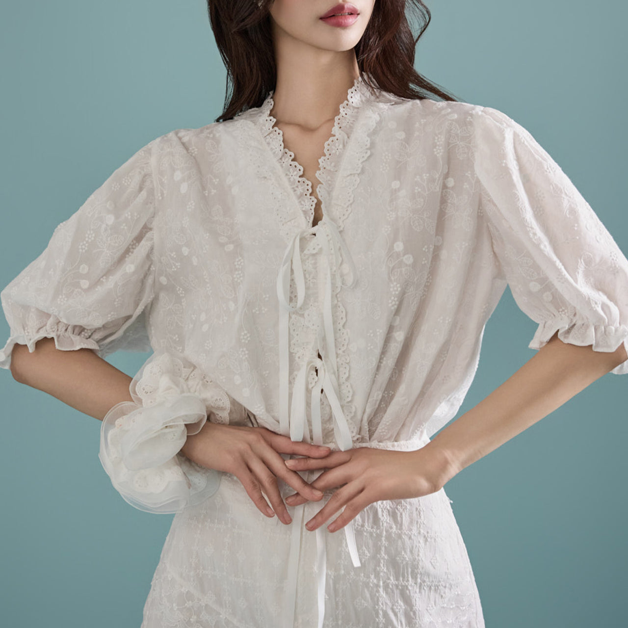 B2964 Embroidered Blouse