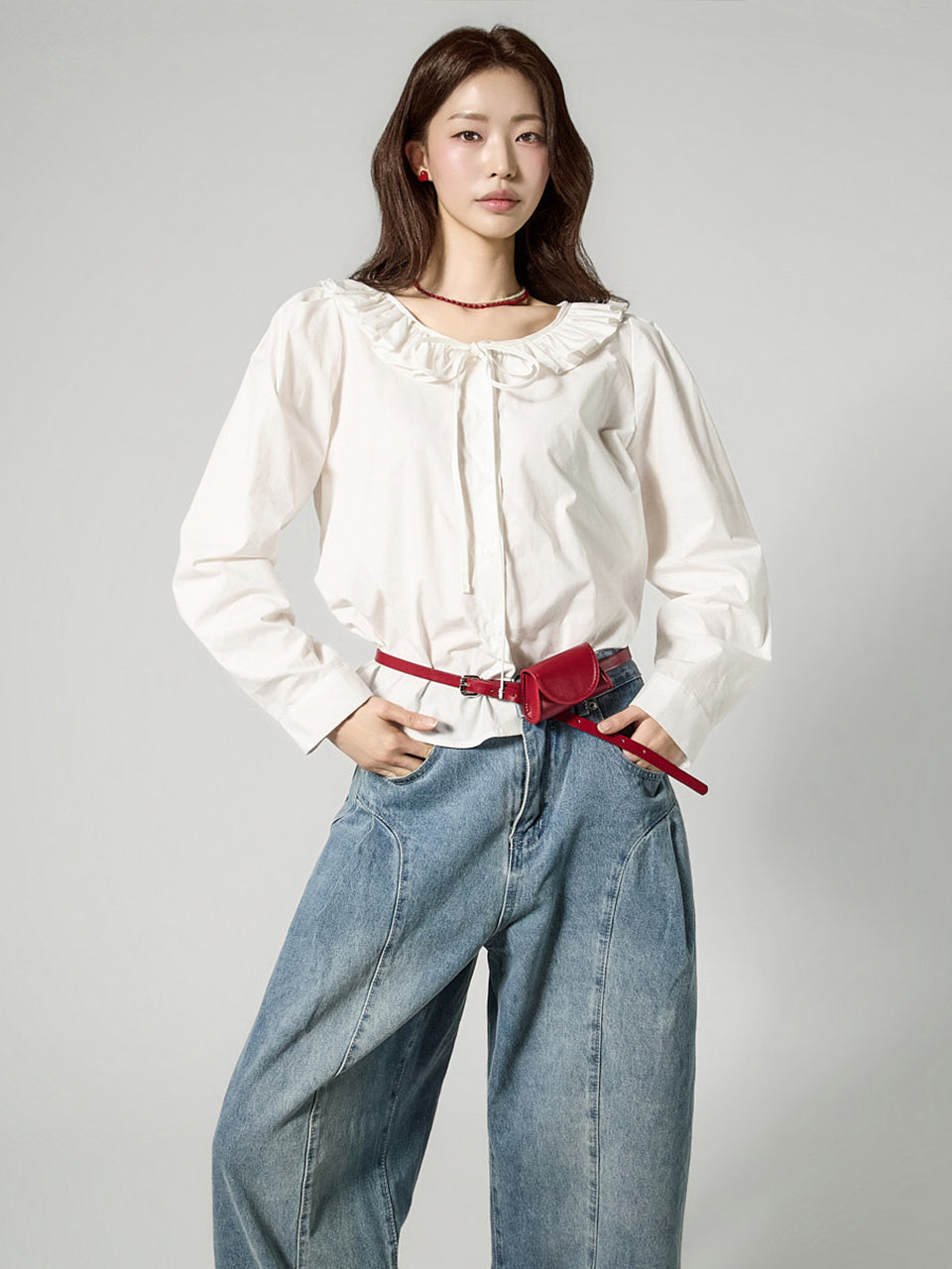 B3164 Ruffle Blouse