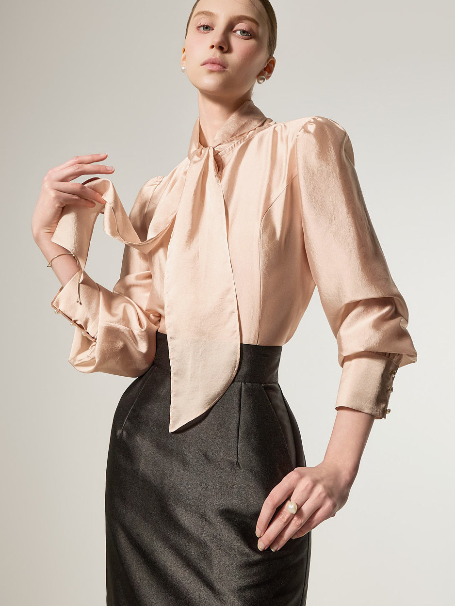 B3182 スカーフブラウス