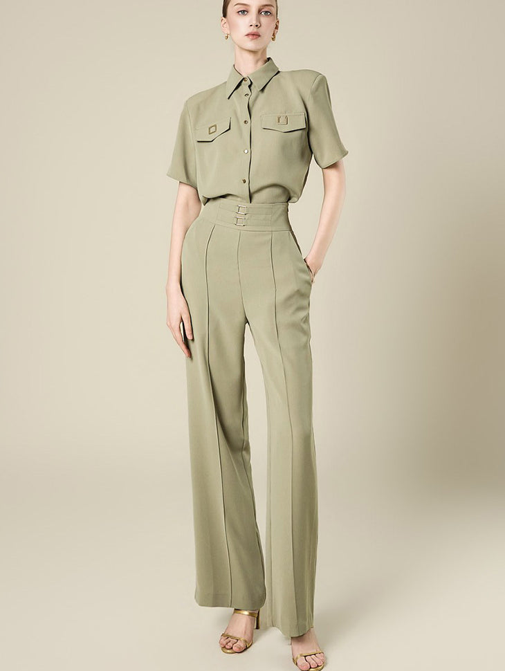 TP2423 Blouse and Slacks Set