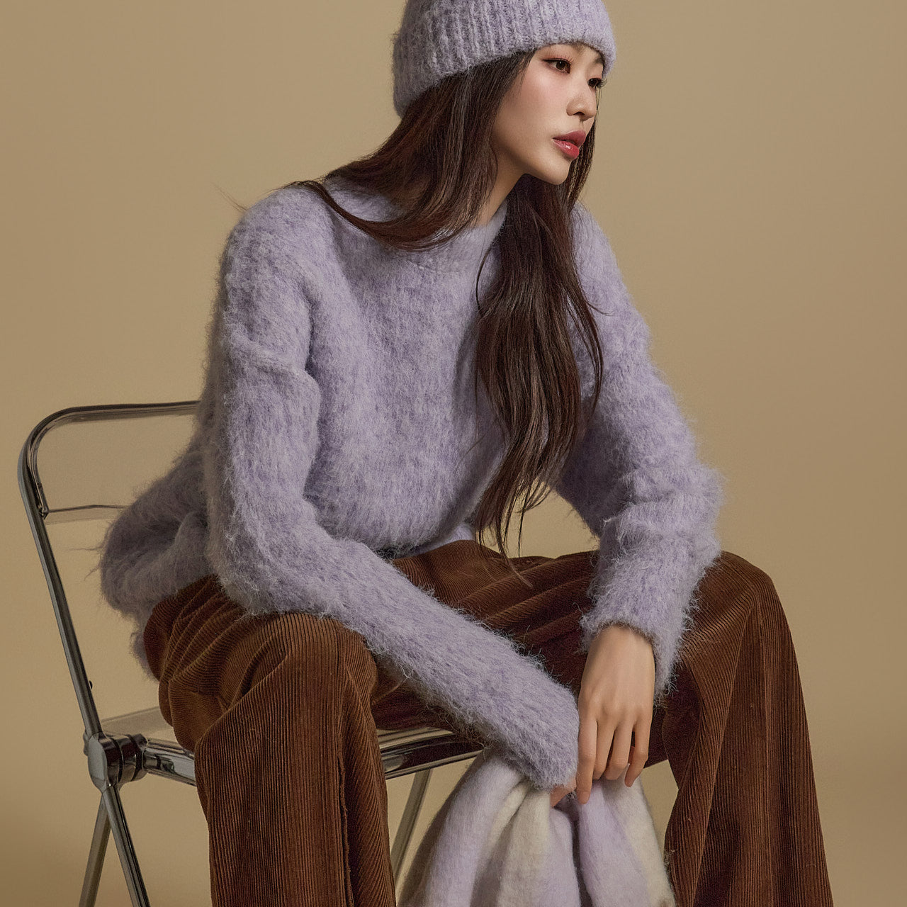 E3663 Fur Wool Knit