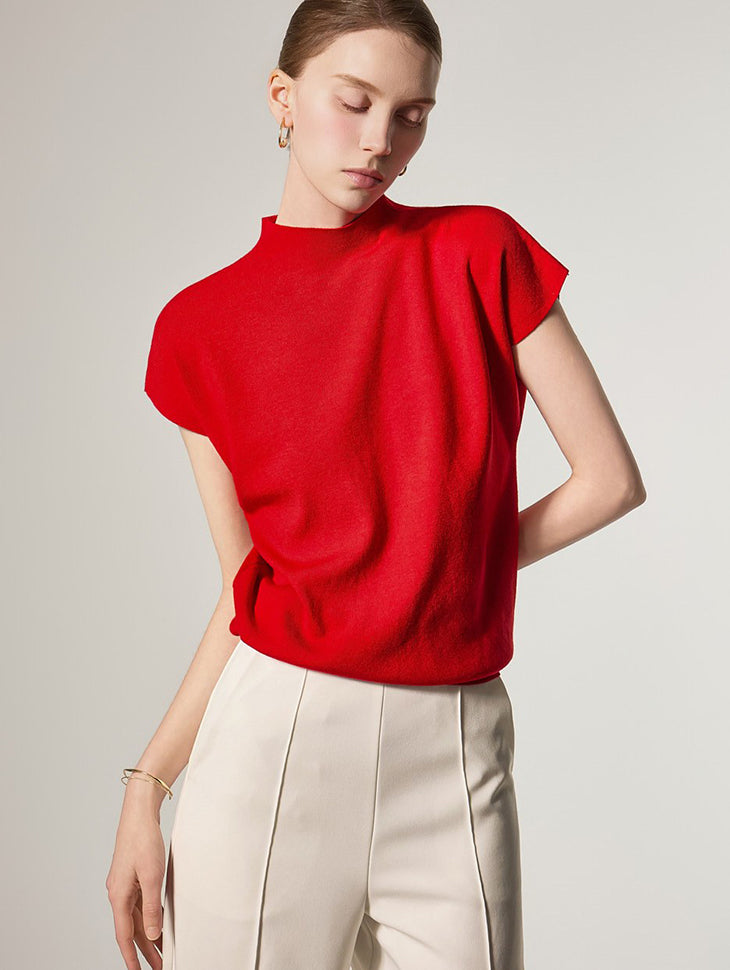 E4173 モックネックニット