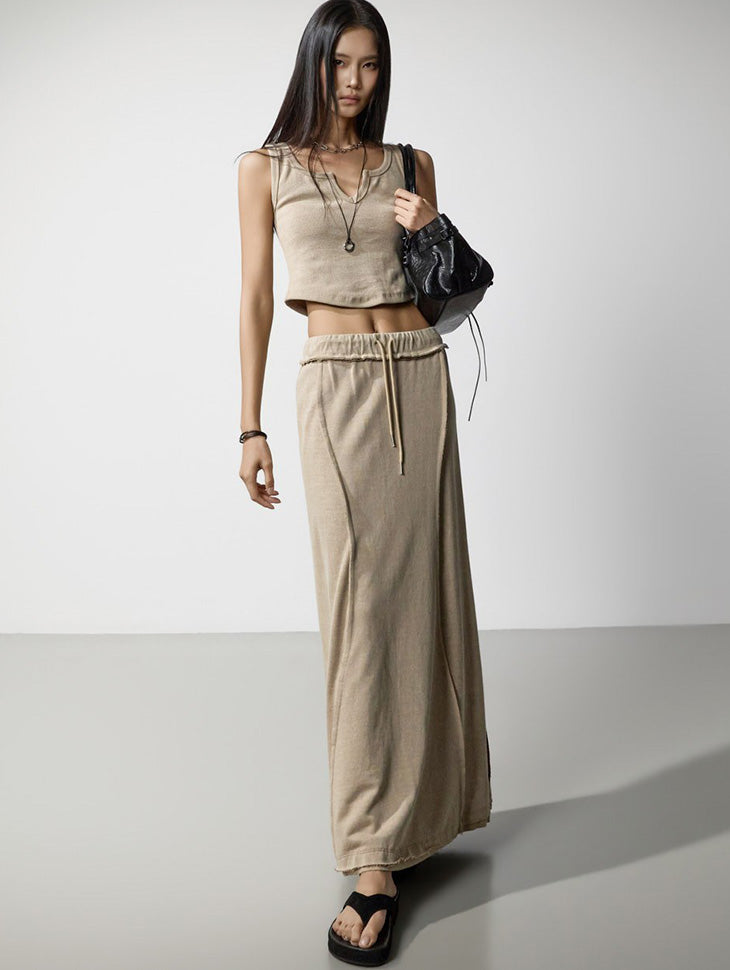 TP2442 Sleeveless Top and Skirt Set