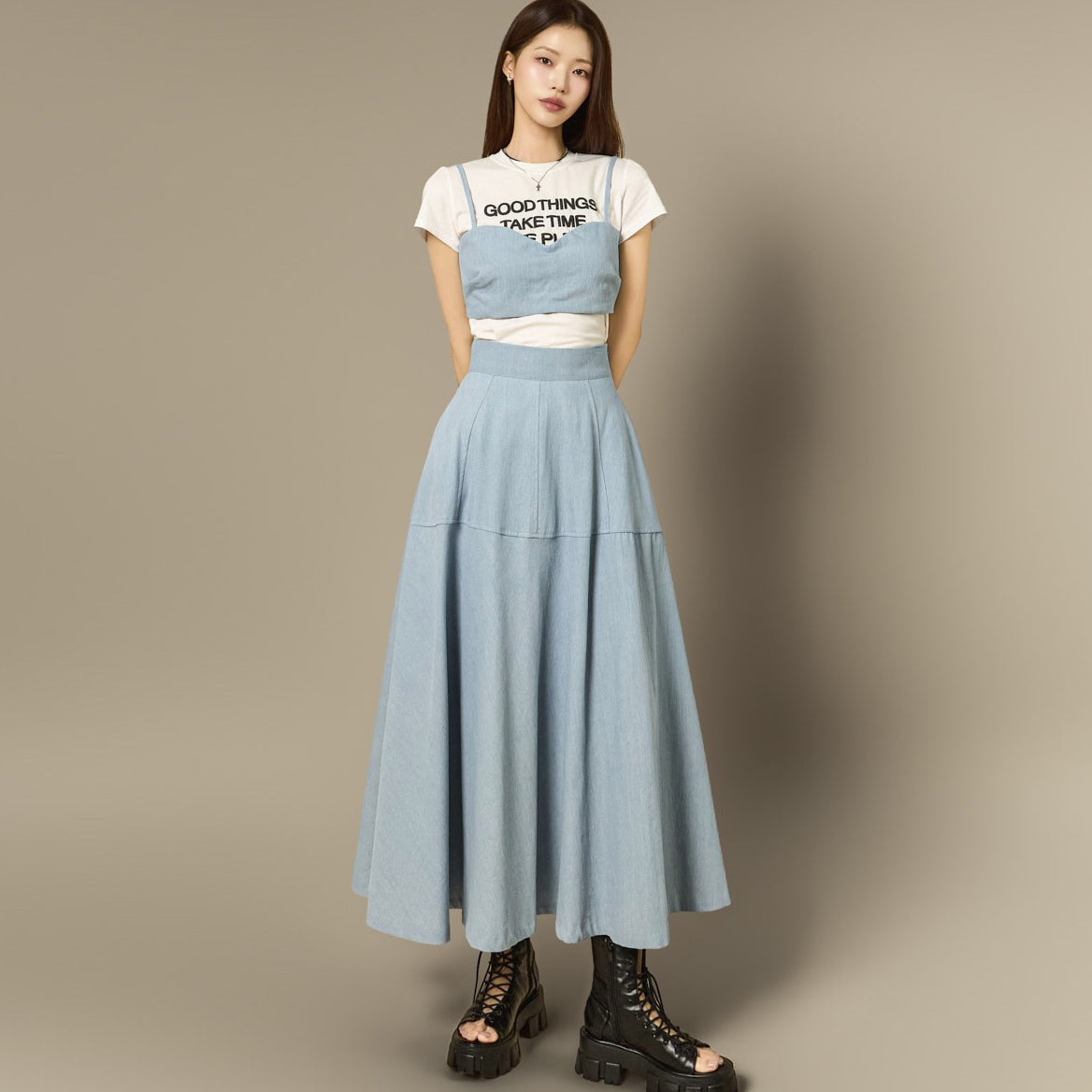 TP2470 トップス＆スカートセット