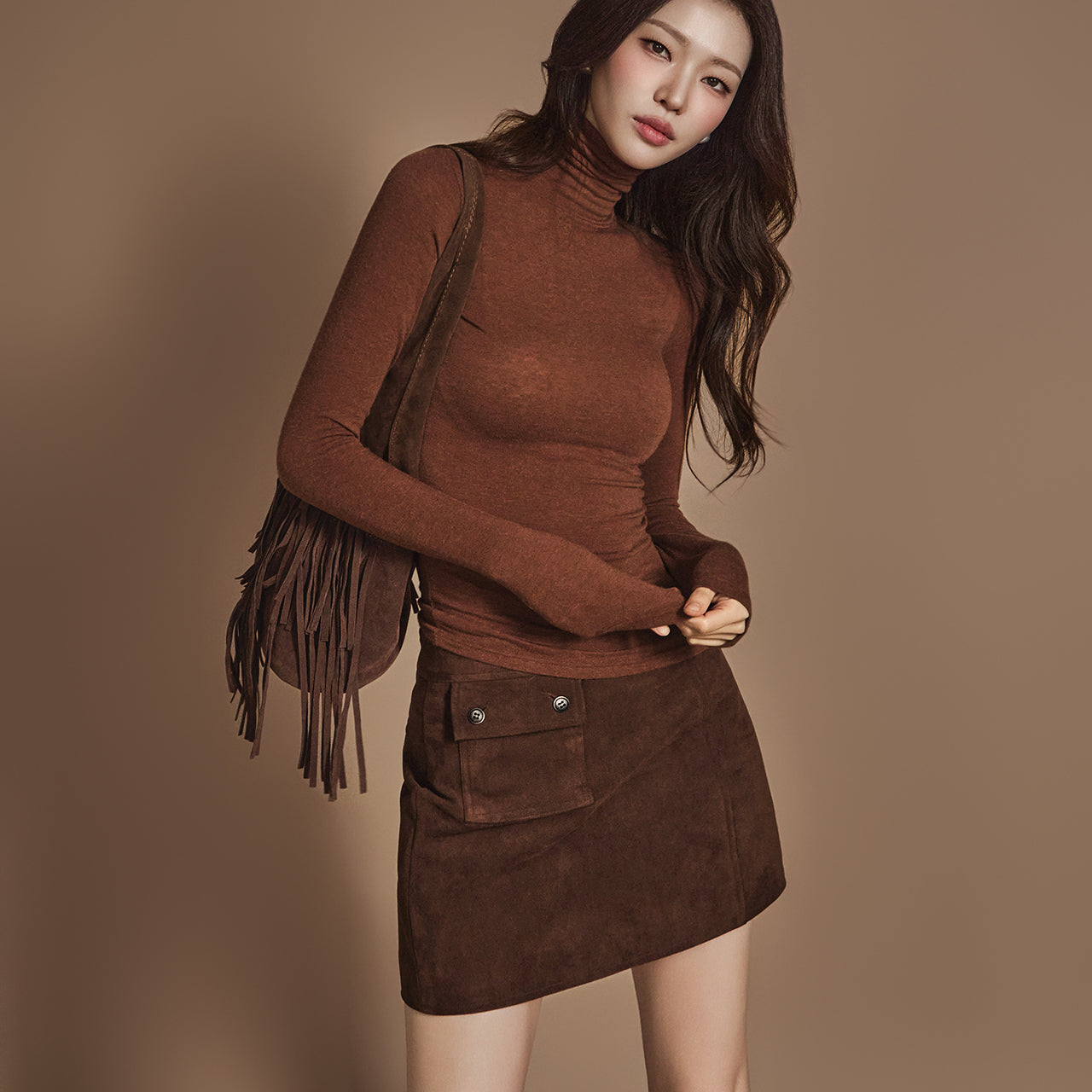 E3587 Turtleneck Top