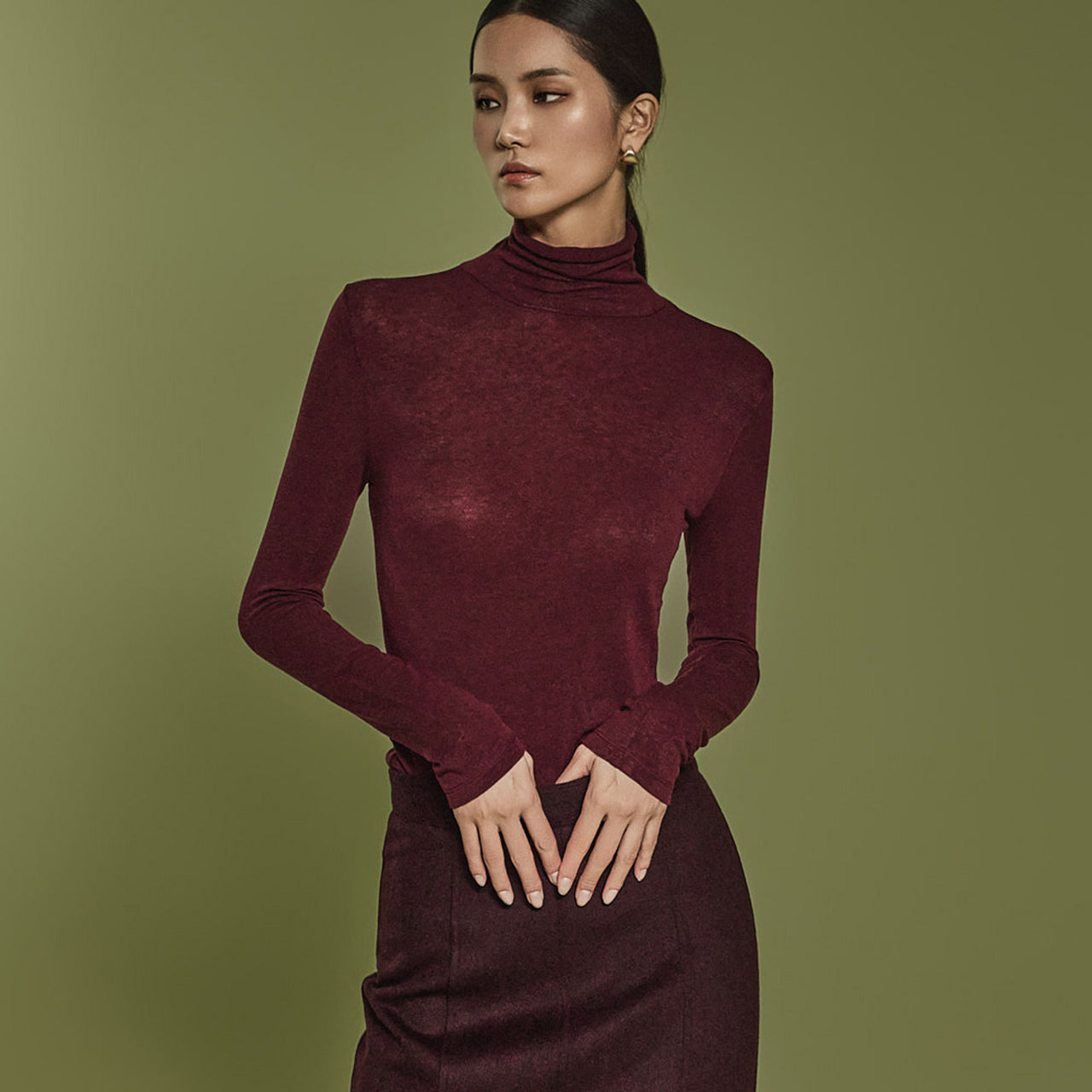 E3608 Turtleneck Top