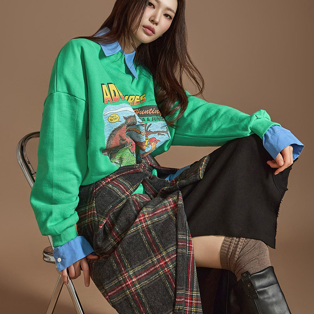 E3624 Printed Sweatshirt