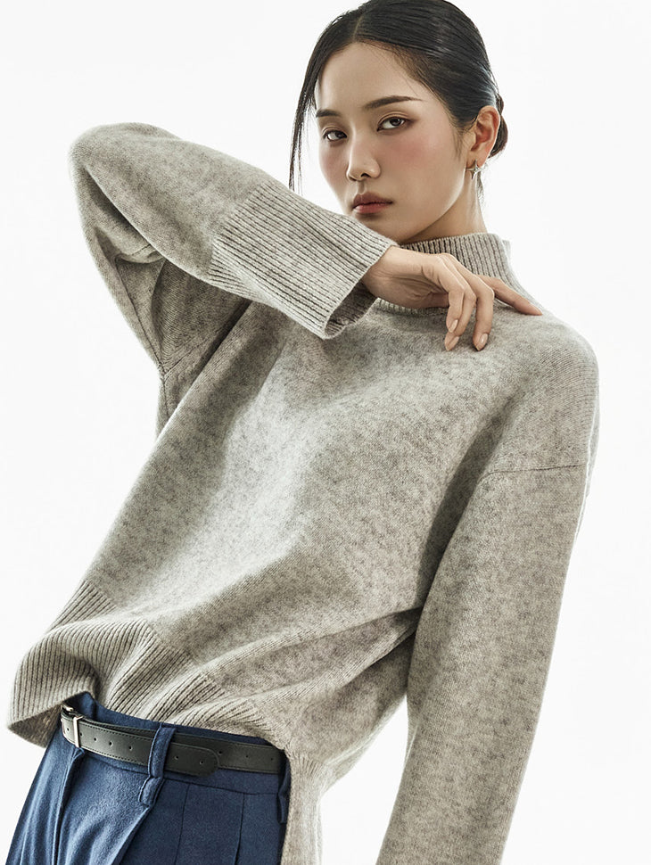 E4085 High-Neck Overfit Knit