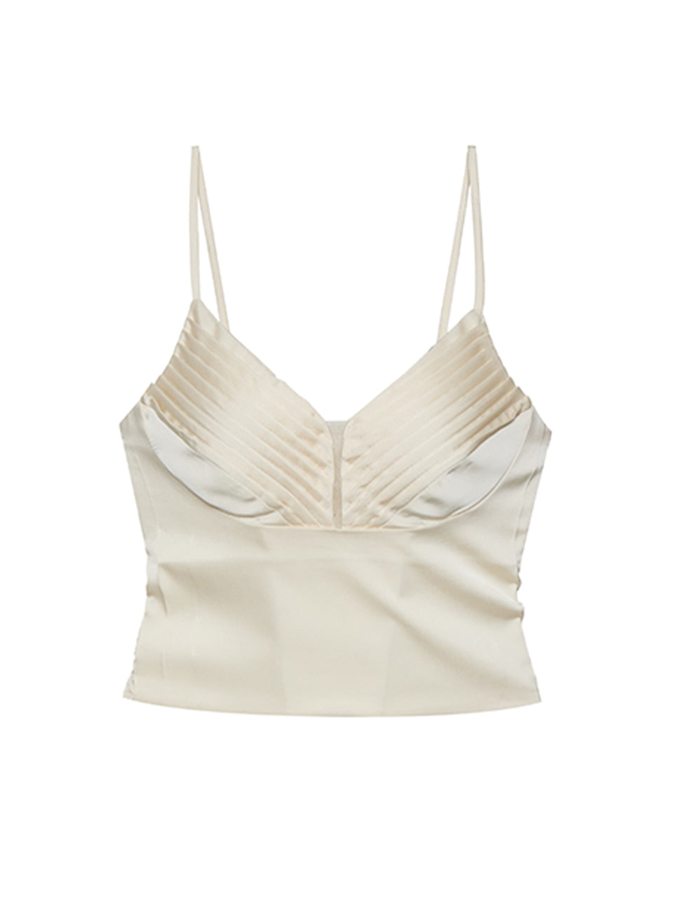 E4190 Pintuck Satin Sleeveless