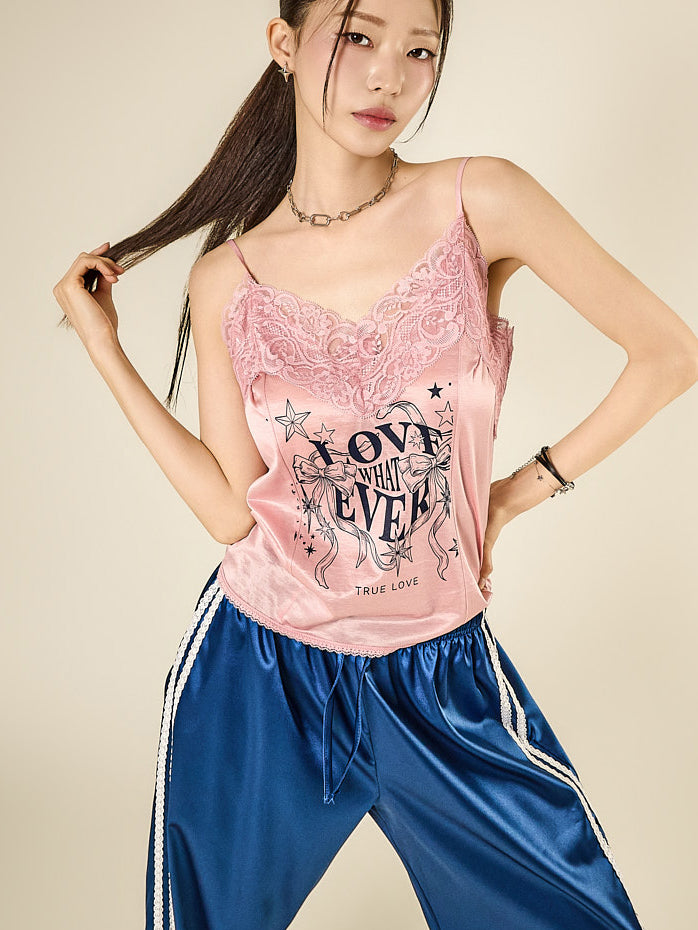E4259 レーススリーブレスTops