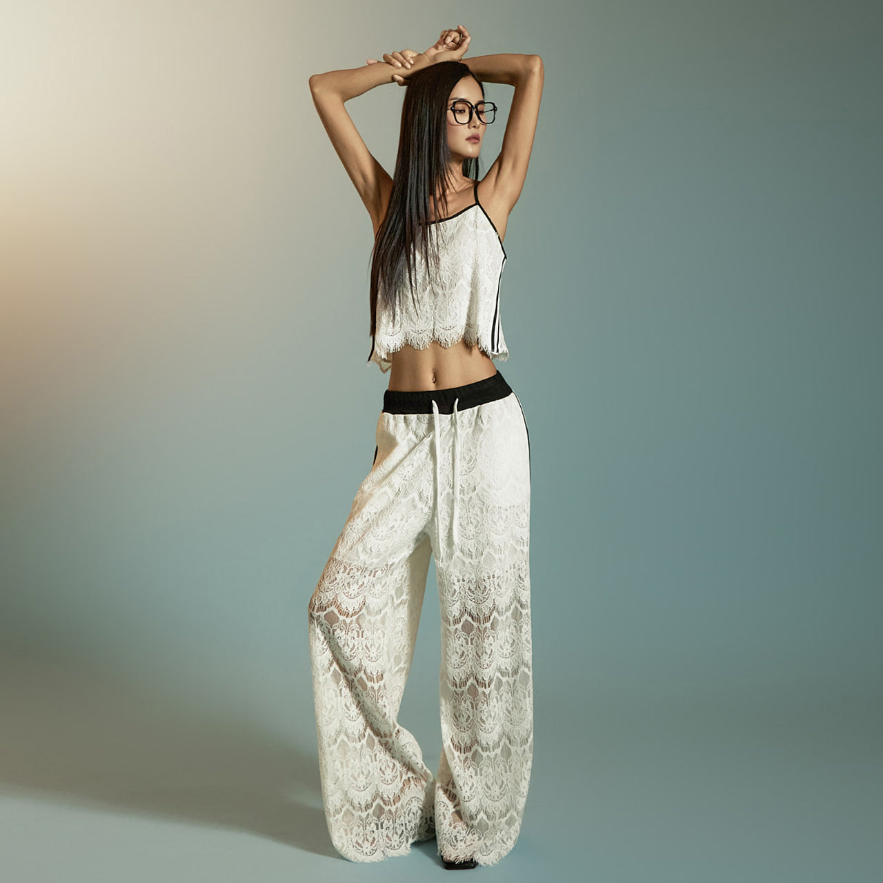 TP2216 无袖上衣和裤子套装