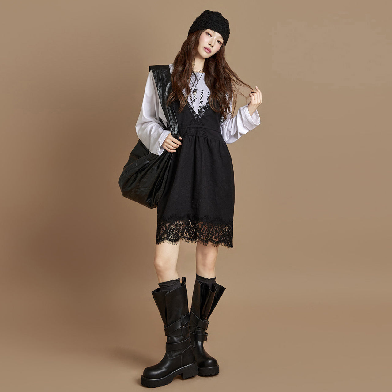 D5382 Lace Mini Dress