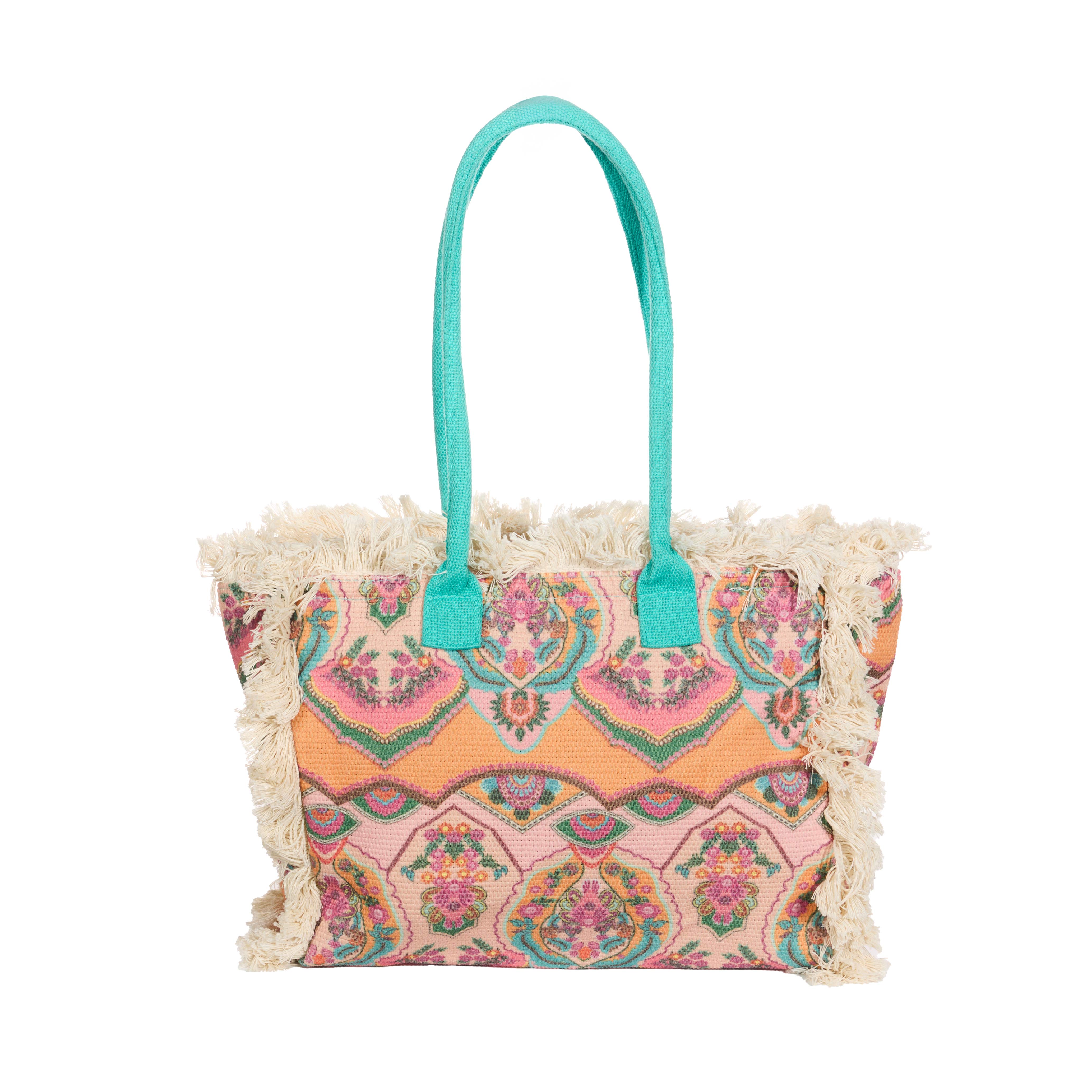 A-1708 Fringe Pattern Shoulder Bag
