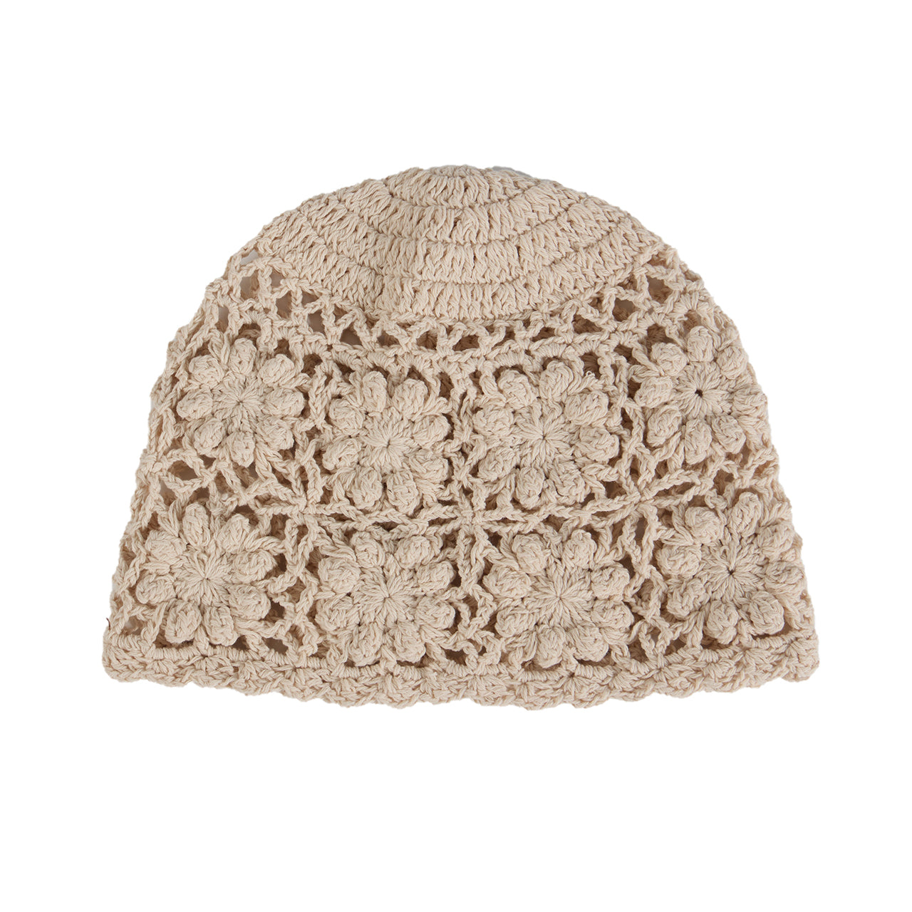 AC-831 花朵针织渔夫帽