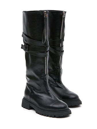 AR-3191 Belted Mid Heeled Boots