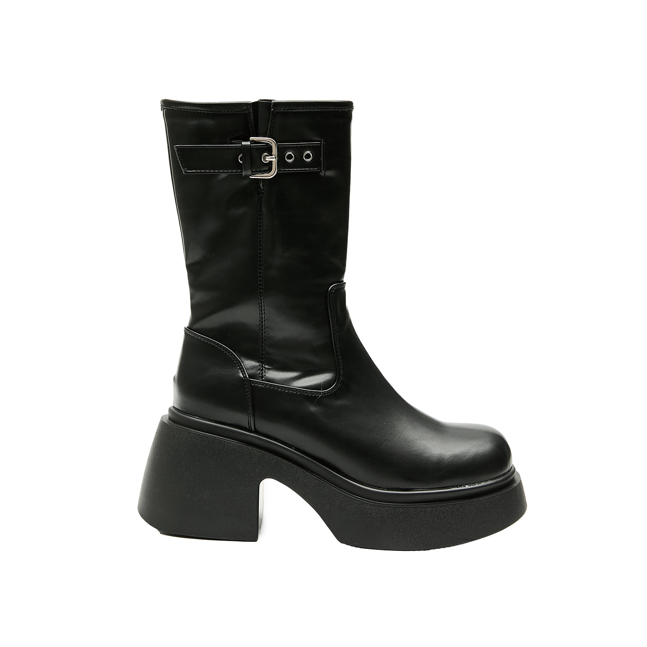 AR-3534 Buckle Platform Boots