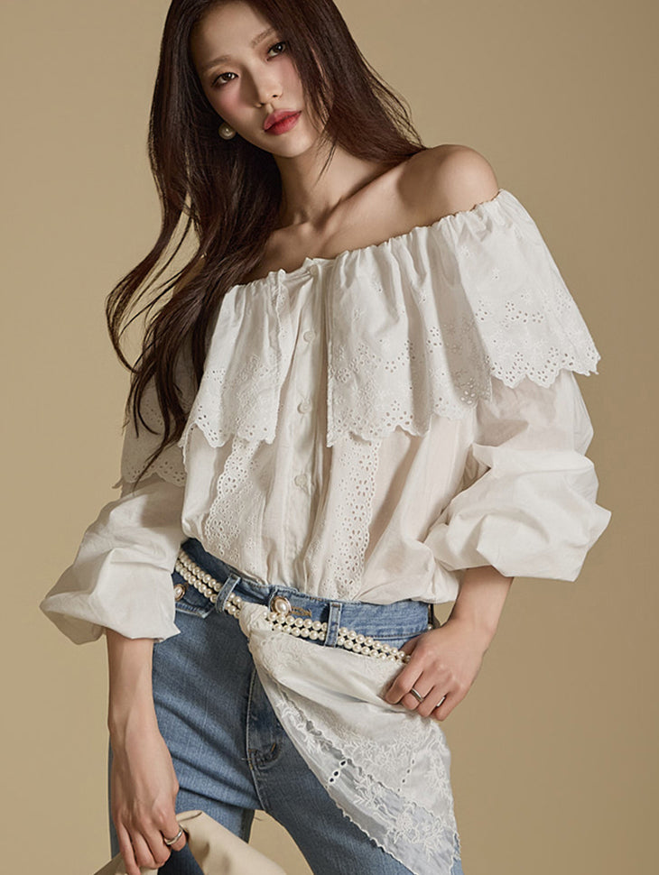 B3035 Off-Shoulder Blouse