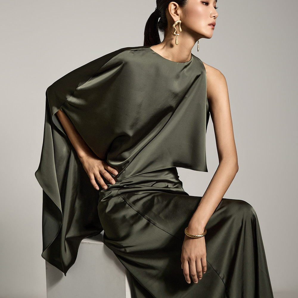 B9197 アシンメトリーブラウス