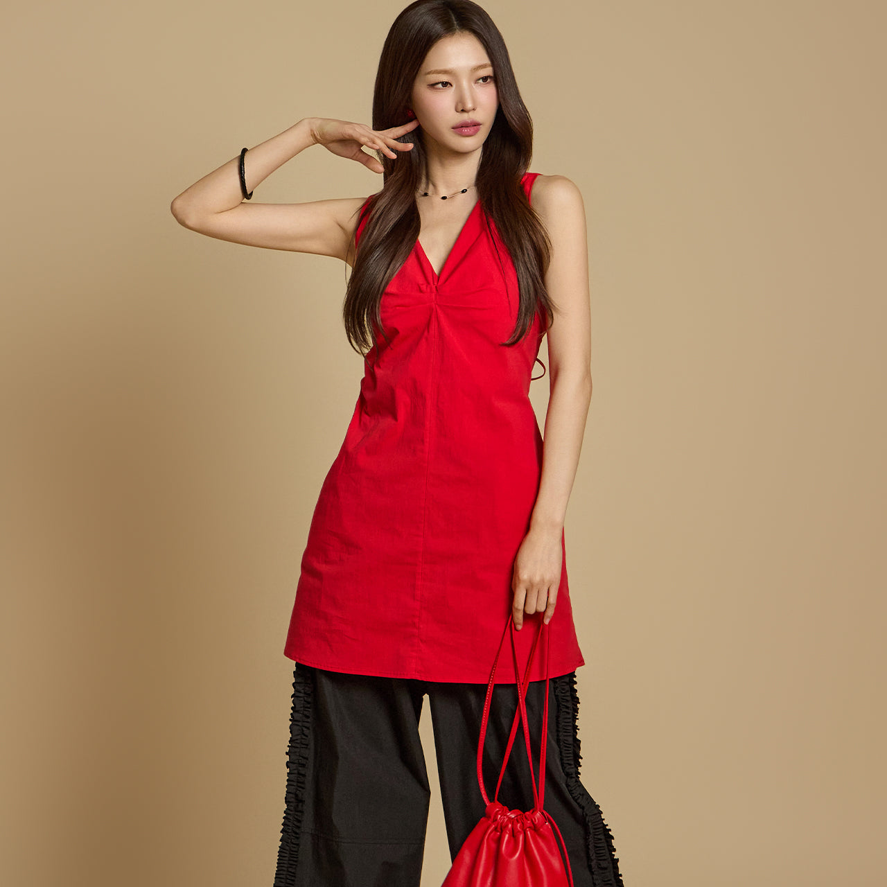 D5256 露背迷你连衣裙