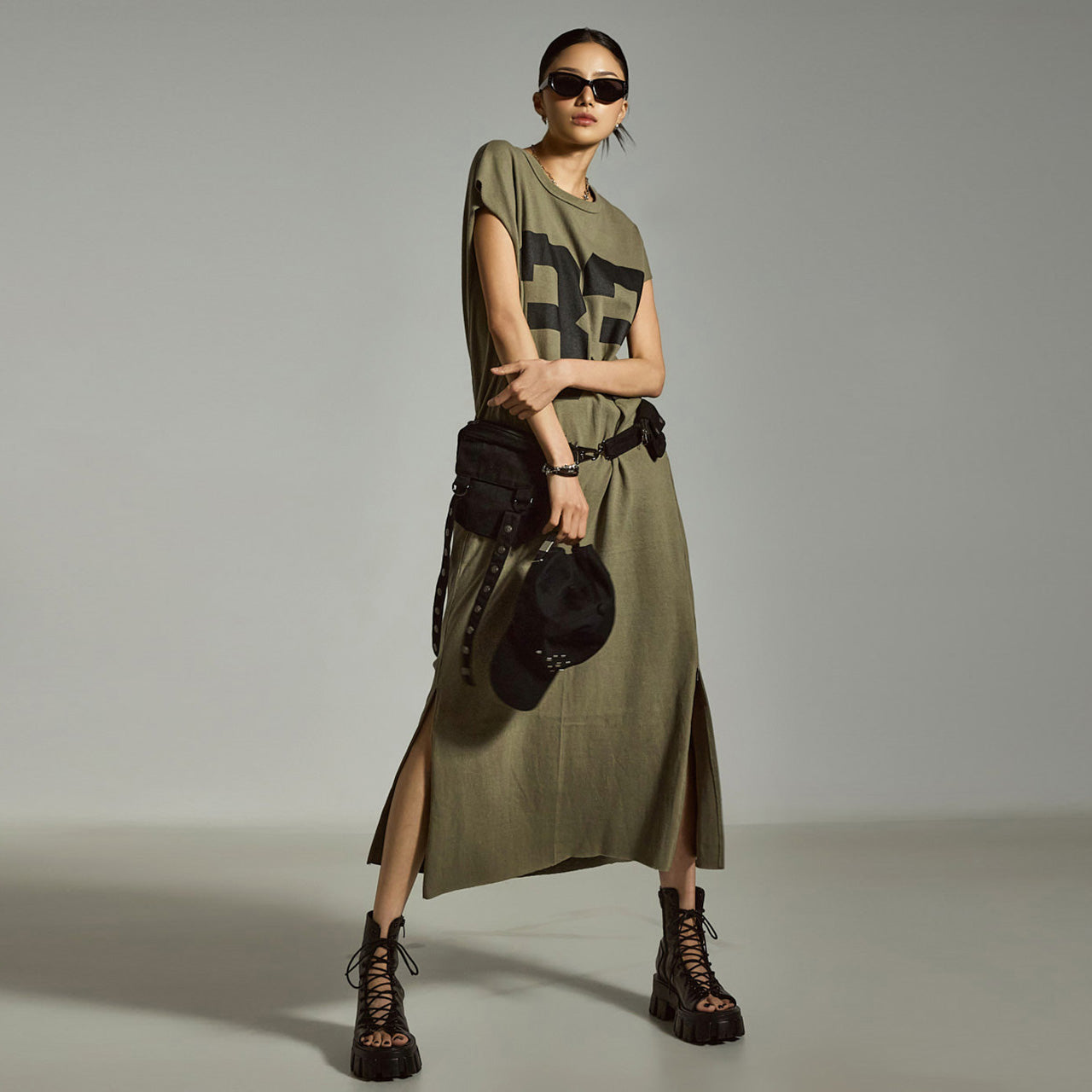 D5302 プリントドレス