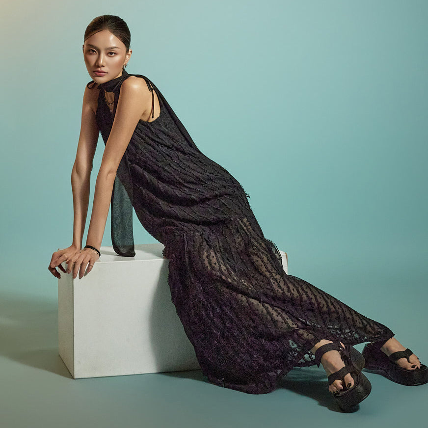 D5349 Sleeveless Dress with Strap