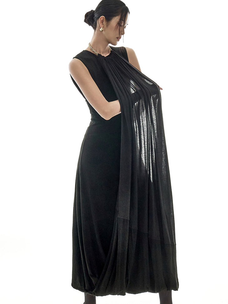 D5421 Drape Dress