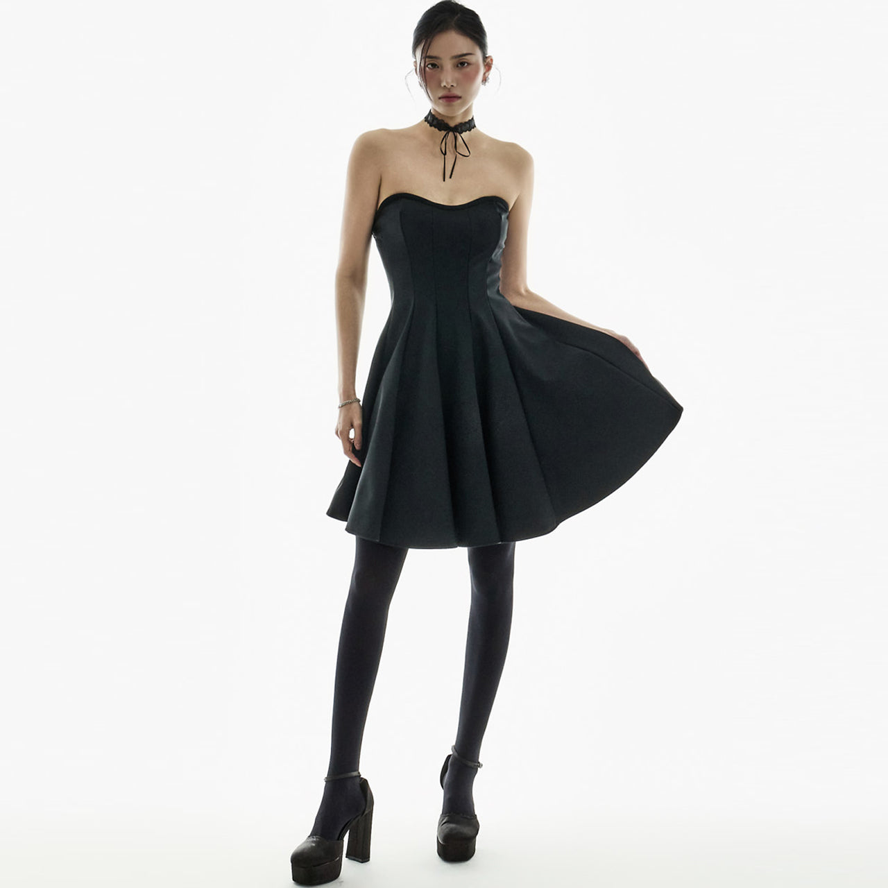 D5438 Flare Mini Dress