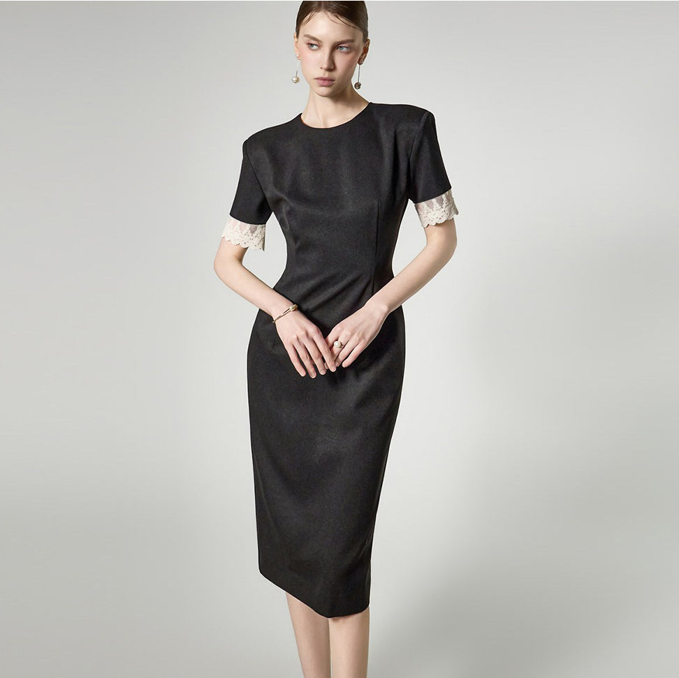 D5518 Lace Slim Dress
