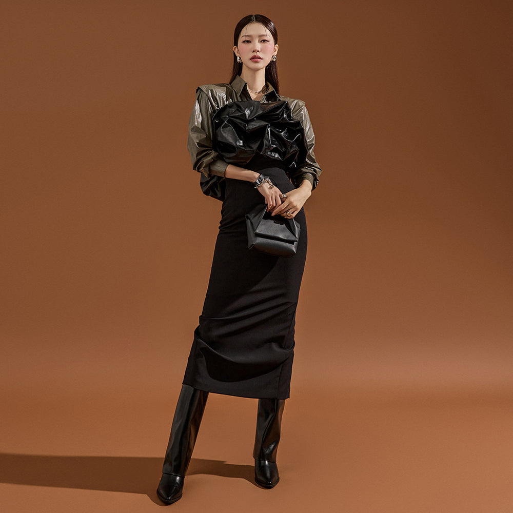 D9453 Dress with Tube Top