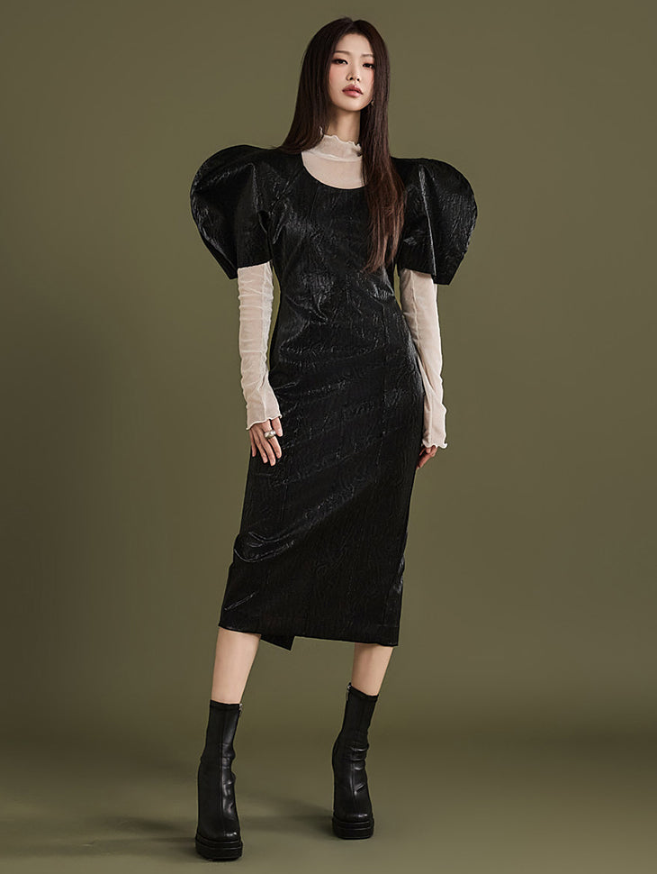 D9454 Enameled Dress