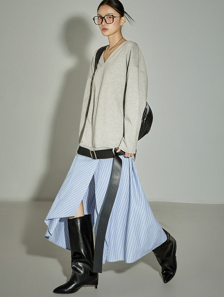 D9562 Dress with Belt