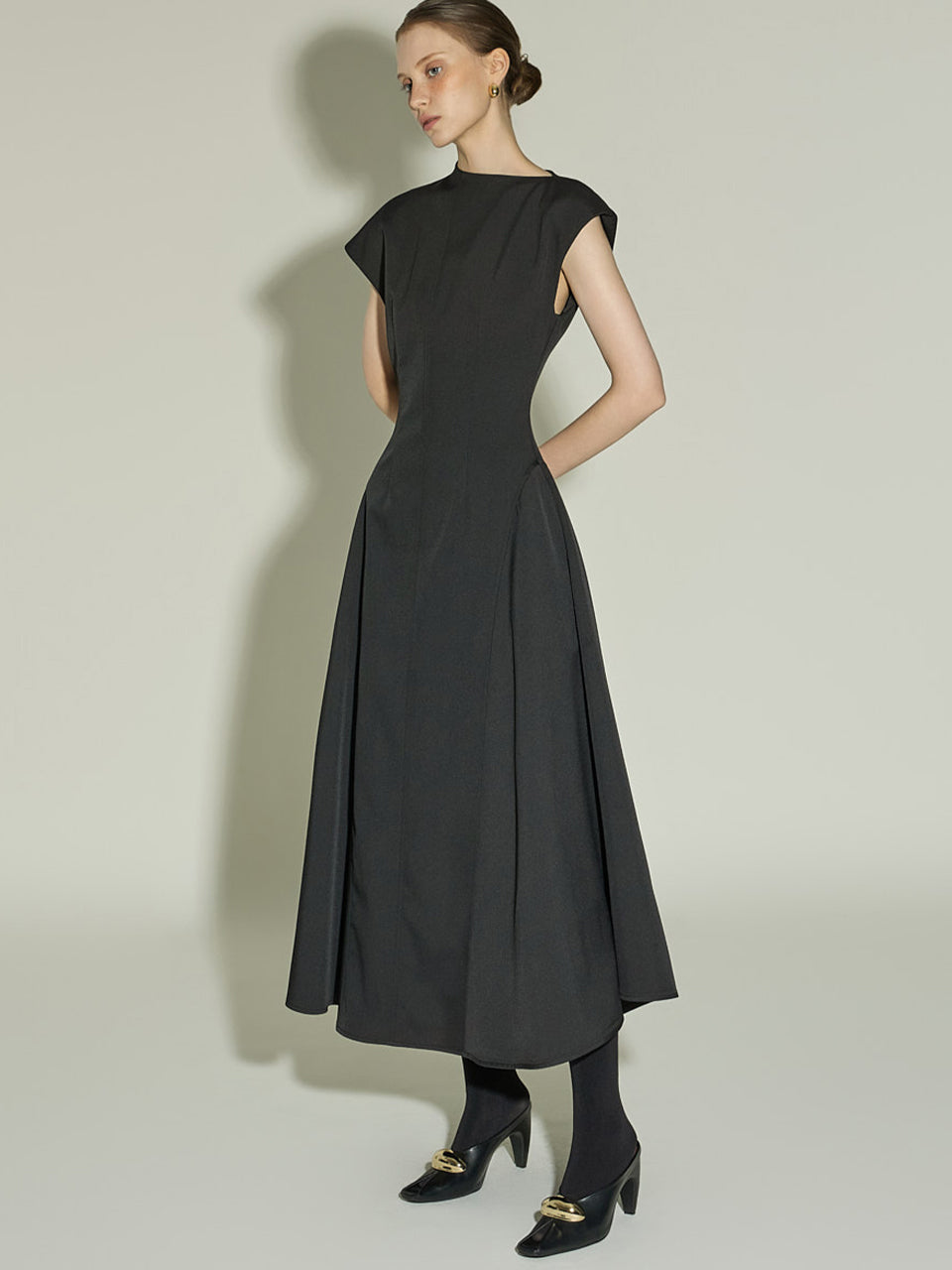 D9569 A-Line Flare Dress