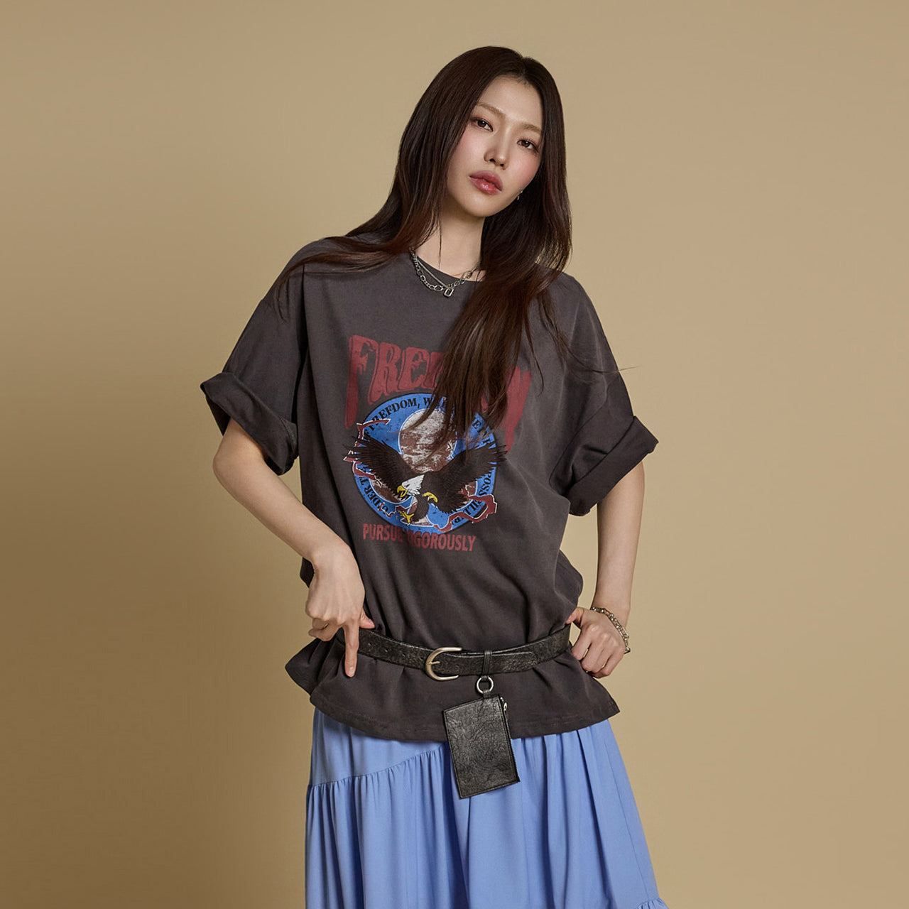E3769 プリントTシャツ